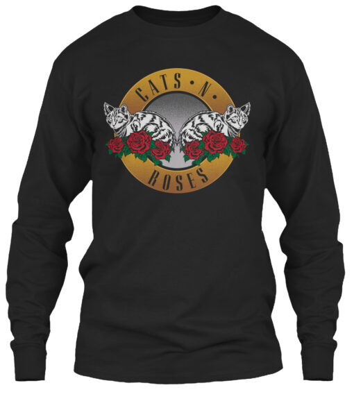 Cats And Roses Gardening Shirt