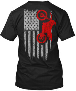 Dirt Bike - Usa Flag Shirt