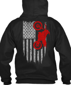 Dirt Bike - Usa Flag Shirt