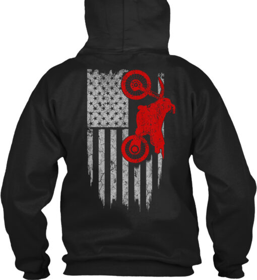 Dirt Bike - Usa Flag Shirt