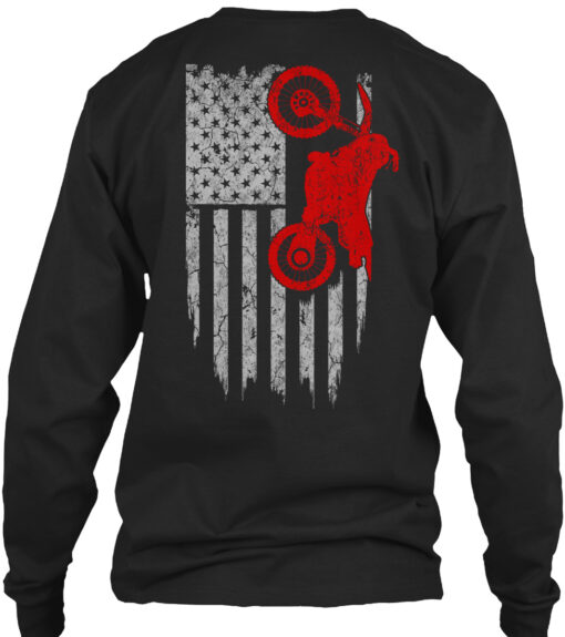 Dirt Bike - Usa Flag Shirt