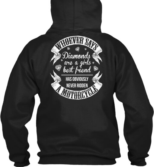 Motorcycles Not Diamonds Girl Shirt